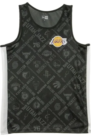 New Era Sport, Herre, Sort, XL, NBA Basketball Tank Top All Over Print