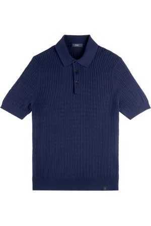 FAY Top, Herre, Blå, S, Uld, Stilfuld U806 Skjorte