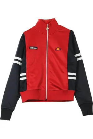 Ellesse Sweathshirts & Hoodies, Dame, Flerfarvet, XL, Rød Bånd Tracksuit Jakke til Kvinder