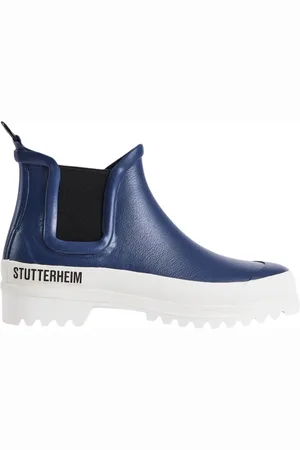 Stutterheim Sko, Herre, Blå, 44 EU, Klassiske Chelsea Rainwalker Regnstøvler