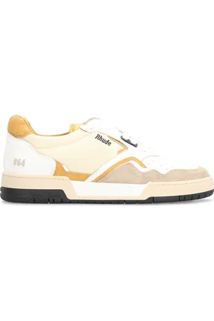 Rhude Sko, Herre, Flerfarvet, 44 EU, Læder, Vintage Racing Low-Top Sneakers