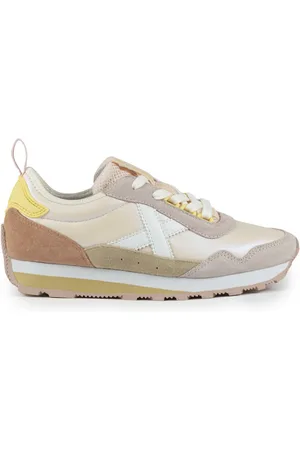 Munich Sko, Dame, Flerfarvet, 37 EU, Tyl, Retrostil Pink Sneakers