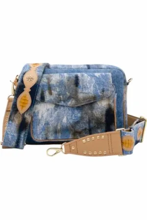 CLARIS VIROT Taske, Dame, Blå, ONE SIZE, Uld, Vintage Denim Big Charly Skuldertaske