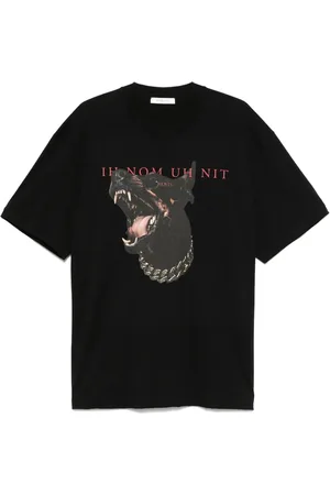 Ih Nom Uh Nit Top, Herre, Sort, XL, Bomuld, Sort Bomuld Logo Print T-shirt