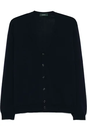 ZANONE Strik, Herre, Blå, L, Blå Sweaters til Mænd