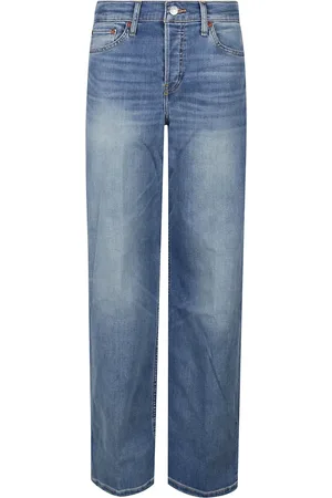 RE/DONE Jeans, Dame, Blå, W27, Bredbenede Jeans