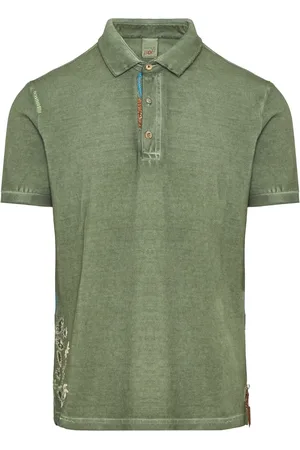BOB der Bär Top, Herre, Grøn, 2XL, Bomuld, Klassisk Bomuldspolo
