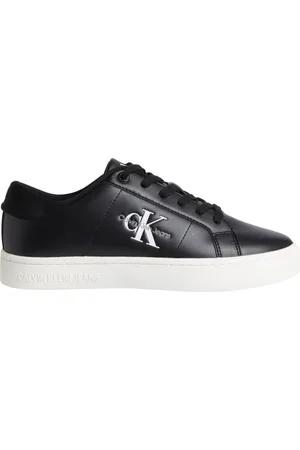 Calvin Klein Sko, Dame, Sort, 39 EU, Læder, Sorte lave fritidssneakers