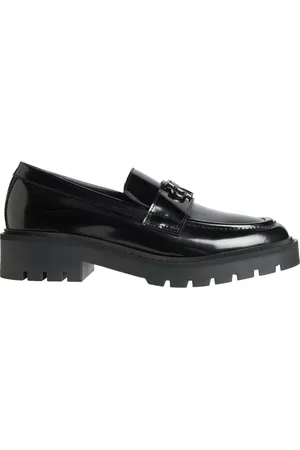 Calvin Klein Sko, Dame, Sort, 37 EU, Læder, Sorte Combat Loafers til Kvinder