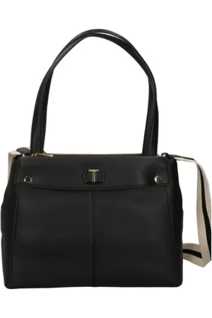 Twin-Set Taske, Dame, Sort, ONE SIZE, Læder, Sort Imiteret Læder Tote Taske