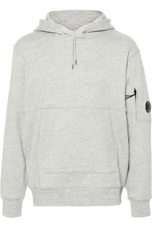C.P. Company Sweathshirts & Hoodies, Herre, Grå, XL, Bomuld, Grå Hættetrøje