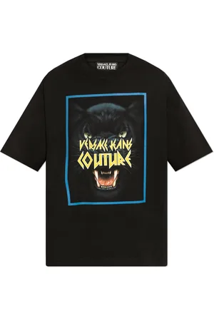 VERSACE Top, Herre, Sort, M, Bomuld, Trykt T-shirt