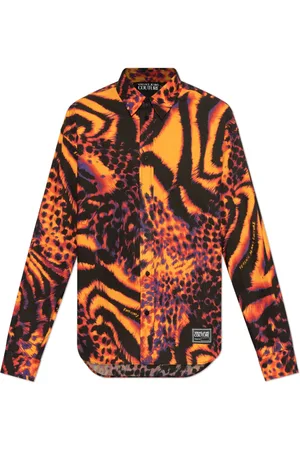VERSACE Skjorte, Herre, , XL, Bomuld, Skjorte med tryk