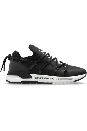 VERSACE Sko, Herre, Sort, 42 EU, Uld, Sneakers med logo