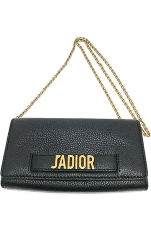 Dior Pre-owned, Dame, Sort, ONE SIZE, Uld, Pre-owned Laeder punge