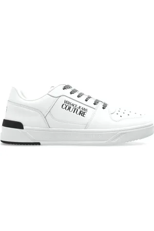 VERSACE Sko, Herre, Hvid, 42 EU, Uld, Sneakers med logo