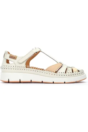 Pikolinos Sko, Dame, , 42 EU, Læder, Komfortabel lædersandal - off white