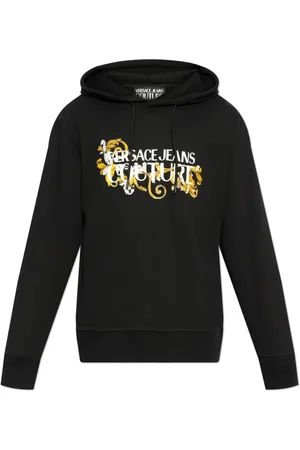 VERSACE Sweathshirts & Hoodies, Herre, Sort, XL, Bomuld, Hættetrøje
