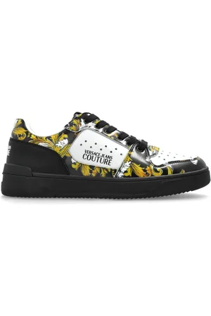 VERSACE Sko, Herre, Flerfarvet, 42 EU, Uld, barocco print sneakers