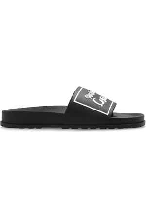 VERSACE Sko, Dame, Sort, 37 EU, Gummislides med logo
