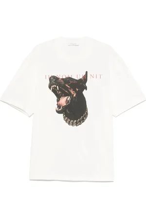 Ih Nom Uh Nit Top, Herre, Hvid, M, Bomuld, Hvid Logo Print Bomuld T-shirt