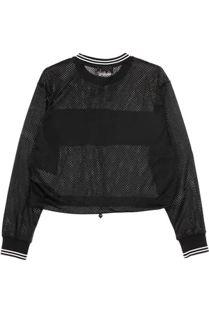 Fila Top, Dame, Sort, M, Uld, Sporty Mesh Crop Top Sort