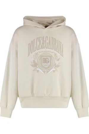 Dolce & Gabbana Sweathshirts & Hoodies, Herre, , M, Bomuld, Ribbet Bomuld Hoodie