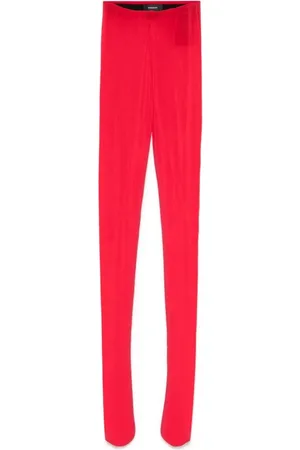 WARDROBE.NYC Bukser, Dame, Rød, XS, Gennemsigtige tætte leggings
