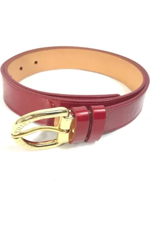 LOUIS VUITTON Pre-owned, Dame, Rød, ONE SIZE, Tyl, Pre-owned Laeder baelter