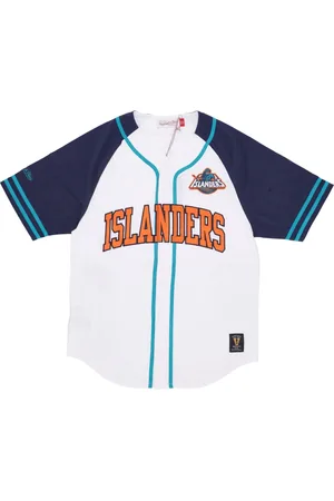 Mitchell & Ness Top, Herre, Flerfarvet, L, Bomuld, NHL Praksis Dag Baseball Skjorte Hvid