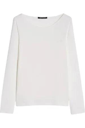 pennyblack Top, Dame, Hvid, L, Bomuld, Slim Fit Langærmet Svømme T-Shirt