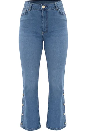 Kocca Jeans, Dame, Blå, W32, Uld, Boot-cut Jeans