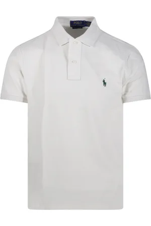 Ralph Lauren Top, Herre, Hvid, S, Bomuld, S/S Polo