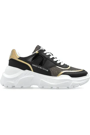 VERSACE Sko, Dame, Sort, 36 EU, Sneakers med skinnende glitter