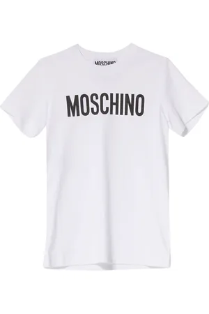Moschino Top, Dame, Hvid, M, Bomuld, Klassisk Hvid Bomuld Kortærmet T-shirt