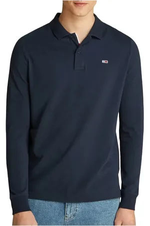 Tommy Hilfiger Top, Herre, Blå, S, Bomuld, Blå Logo Polo Skjorte