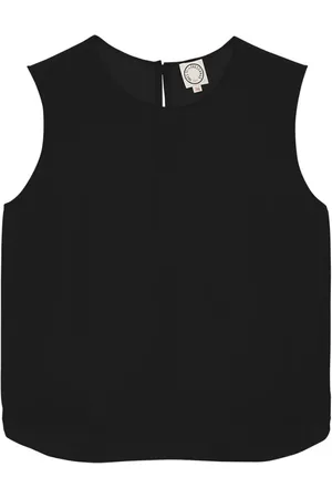 Inès de la Fressange Top, Dame, Sort, S, Satin, Blouses & Bluser