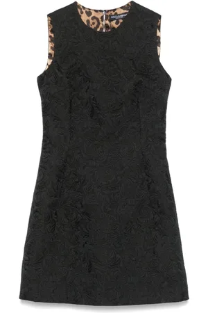Dolce & Gabbana Kjole, Dame, Sort, XL, Sorte Kjoler til Kvinder
