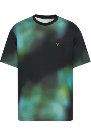 Y-3 Top, Herre, Flerfarvet, XL, Bomuld, T-shirt med trykt logo