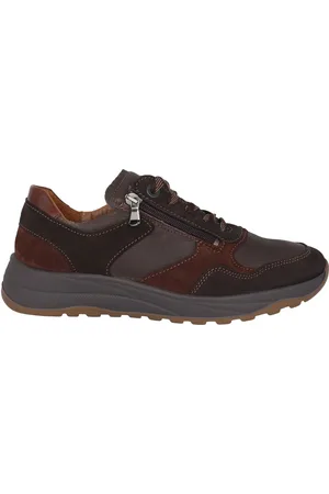 Waldläufer Sko, Herre, Brun, 44 EU, Uld, Bred pasform Sneaker - Brun