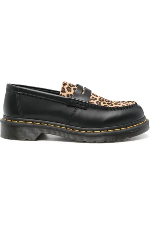 Dr. Martens Sko, Herre, Sort, 42 EU, Læder, Sorte loafers med gummisål