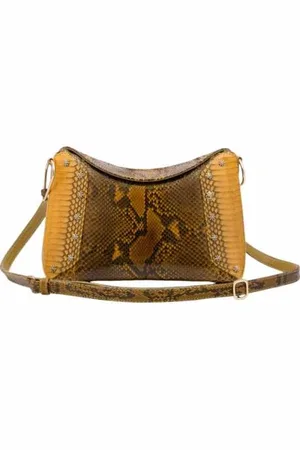 CLARIS VIROT Taske, Dame, Brun, ONE SIZE, Uld, Python Cobra Ranch Taske Gaia