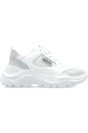 VERSACE Sko, Dame, Hvid, 40 EU, Læder, Sneakers med logo
