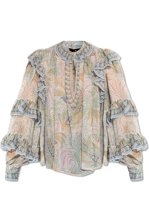 Etro Bluser & Skjorter, Dame, Flerfarvet, XS, Silkeskjorte