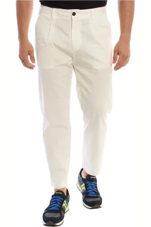 Emporio Armani Bukser, Herre, Hvid, M, Bomuld, Moderne Tapered Chino Bukser