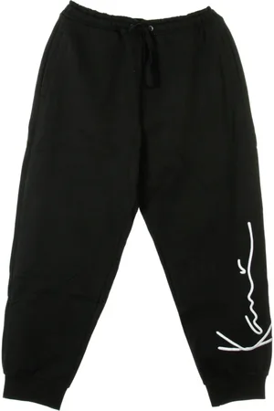 Karl Kani Bukser, Herre, Sort, M, Bomuld, Retro Fleece Sweatpants Sort/Hvid