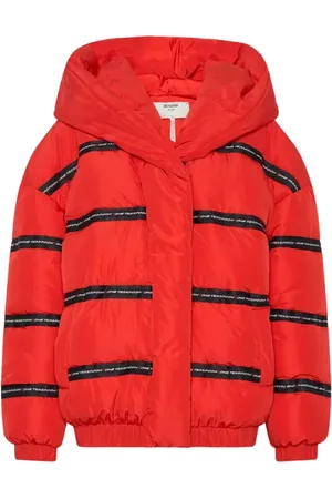 ONE TEASPOON Jakke, Dame, Rød, 2XS, Uld, Rød Hættet Oversized Jakke