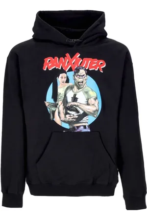IUTER Sweathshirts & Hoodies, Herre, Sort, S, Bomuld, Sort hættetrøje med kængurulomme