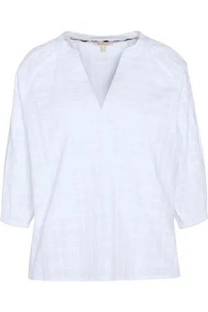 Barbour Bluser & Skjorter, Dame, Hvid, M, Bomuld, Ternede Kvinders Top Hvid