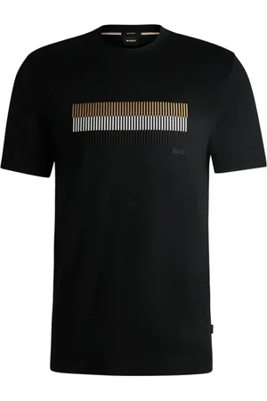 HUGO BOSS Top, Herre, Sort, 2XL, Bomuld, Thompson Sort T-shirt 209